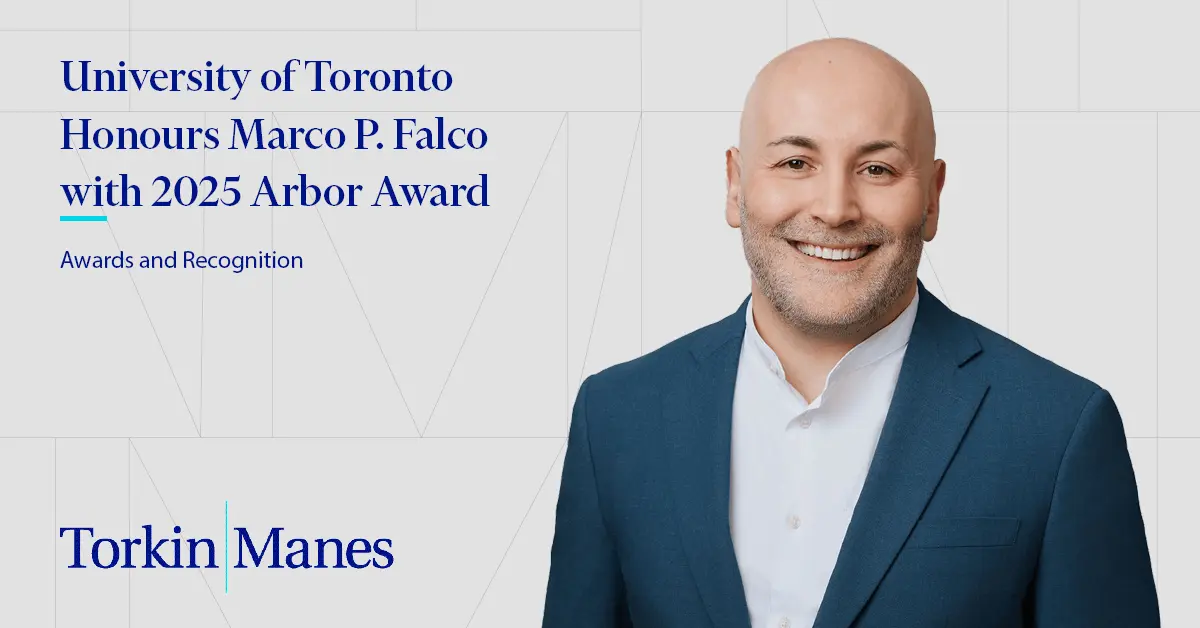 University of Toronto Honours Marco P. Falco with 2025 Arbor Award