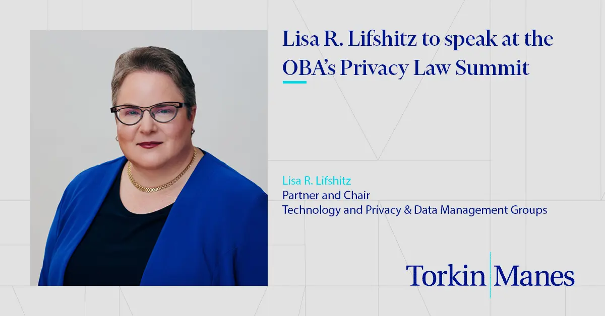 Lisa R. Lifshitz to speak at the OBA's Privacy Law Summit
