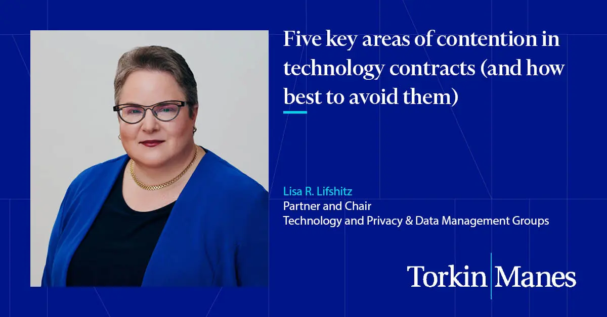 Five key areas of contention in technology contracts (and how best to ...